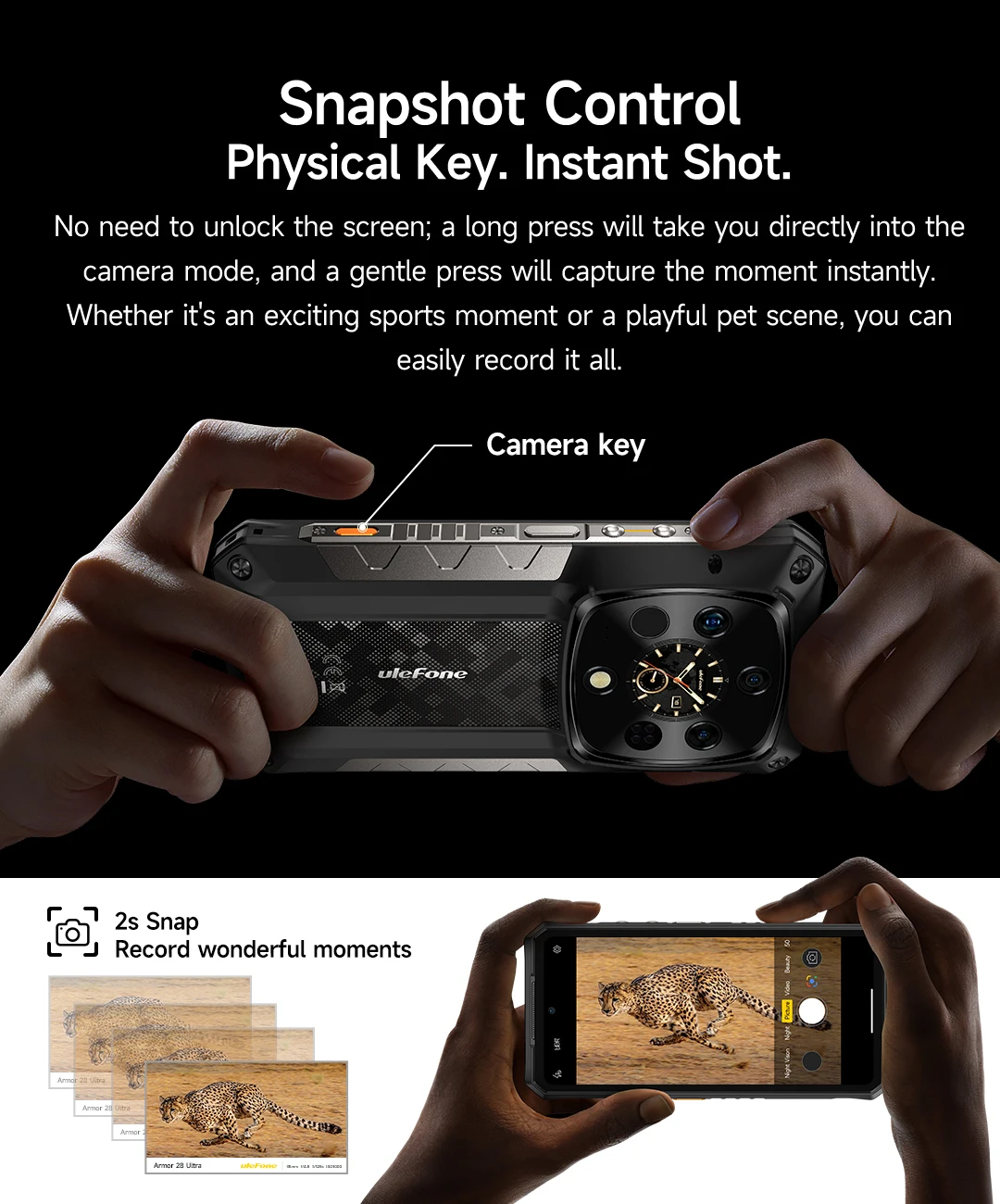 Ulefone Armor 28 Ultra T 5G AI Rugged Smartphone Android 1TB ROM+32GB RAM AMOLED 6.67" Dimensity 9300+