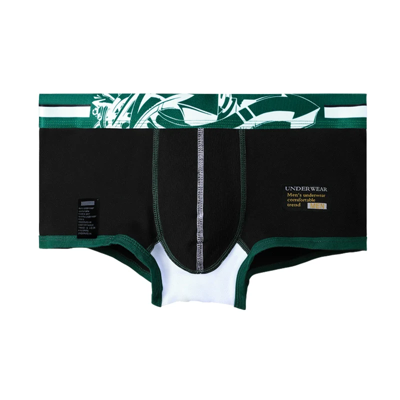 Herrenunterwäsche, Herren-Trenddruck, bequeme Boxershorts, Sommer, schmale Boxershorts, Jungen, Jugend, Sport, kurze Shorts