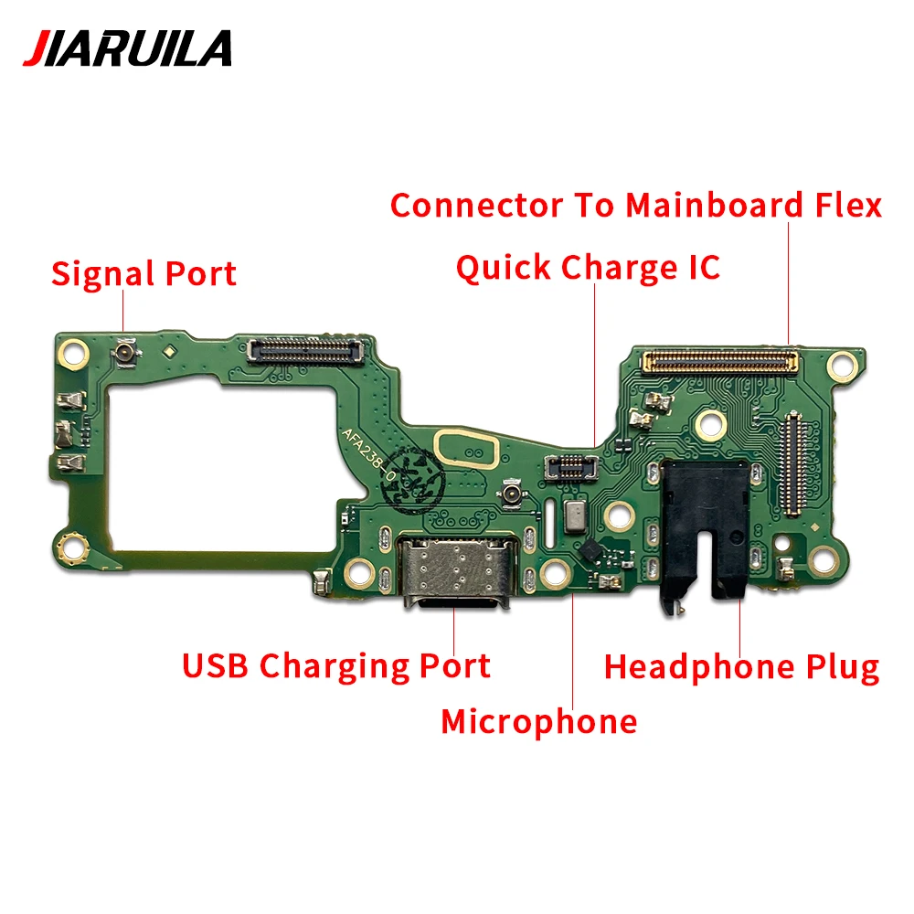 10Pcs，Tested For Oppo A95 A74 Find X3 Lite Realme 8 Reno 6 Lite  4 5 5K USB Charging Port Dock Charger Plug Connector Board Fle