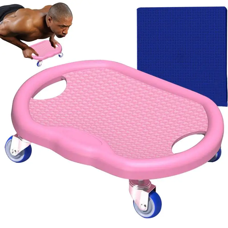 Tabla de rodillo para ejercicio, equipo de entrenamiento Abdominal, tabla de rueda Abdominal silenciosa con estera para quemar grasa de cuerpo completo, peso de barriga