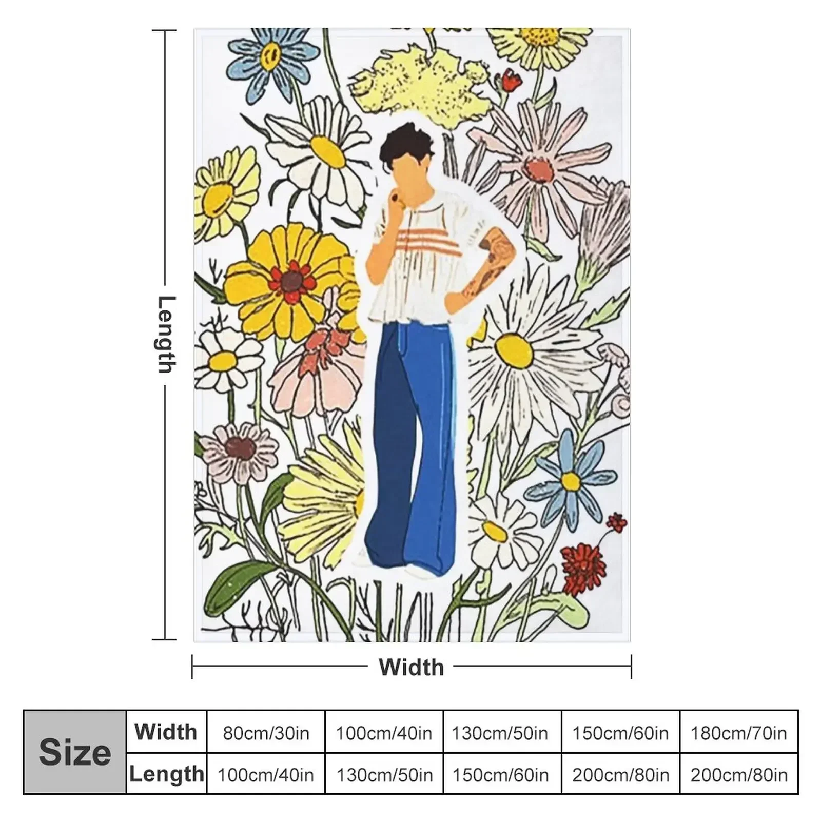 flower harry-art | Throw Blanket warm for winter Baby Hair Tourist Blankets