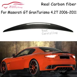 Per Maserati GT GranTurismo 4.2T 2 porte in fibra di carbonio posteriore tronco Boot Spoiler 2006-2011,Non convertibile