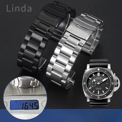 Thickening Fold Buckle Steel Black 24 22 26mm Accessories Men's for Panerai Lumino 776 Diesel Seven Fridaies Watch Strap