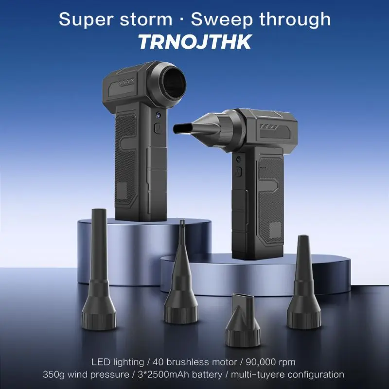 

High-power Dust Blower: 90000 RPM motor, designed for deep cleaning of industrial equipment and electronics.