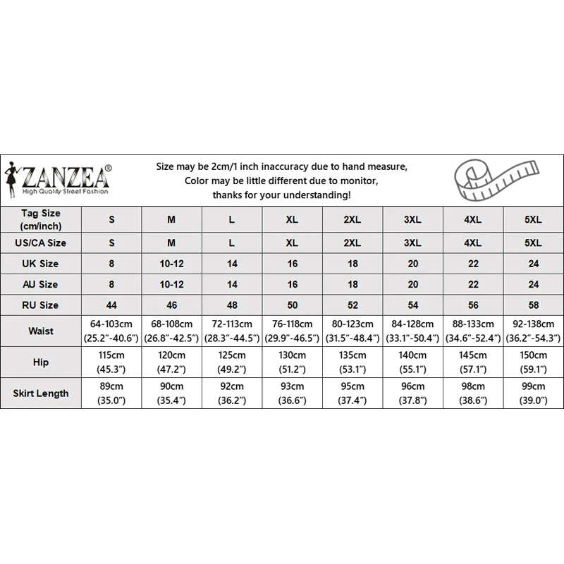 ZANZEA Modne Spódnice Maxi Damskie 2025 Jesienne Długie Spódnice z Kwiatowym Nadrukiem, Elastyczna Talia, Luźne Spódnice na Wakacje, Jupes Faldas Saia