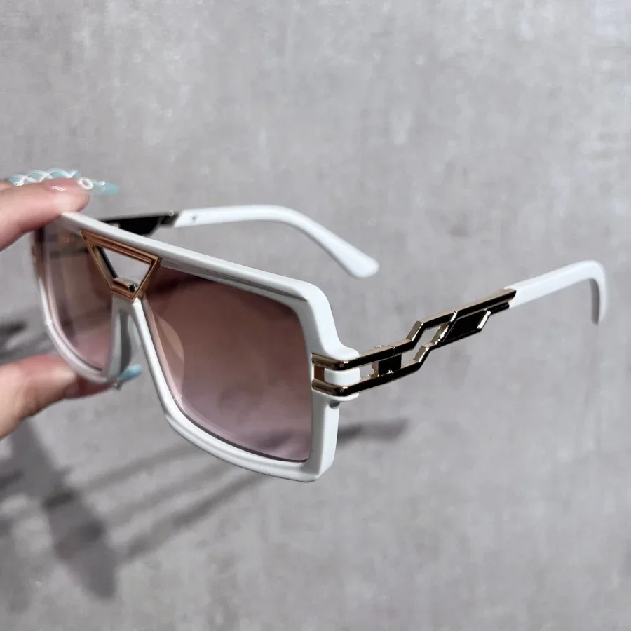 1 قطعة نظارات الموضة النسائية الجديدة الرائعة الرجعية جسر مزدوج إطار مربع شخصية الربط تنوعا نمط الشارع اليومي الاسمية