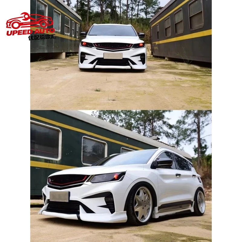 Suitable for Front Shovel Rear Lip Side Skirts Geely COOLRAY 2019 2020 Modified New Style Unpainted Car Body Kit
