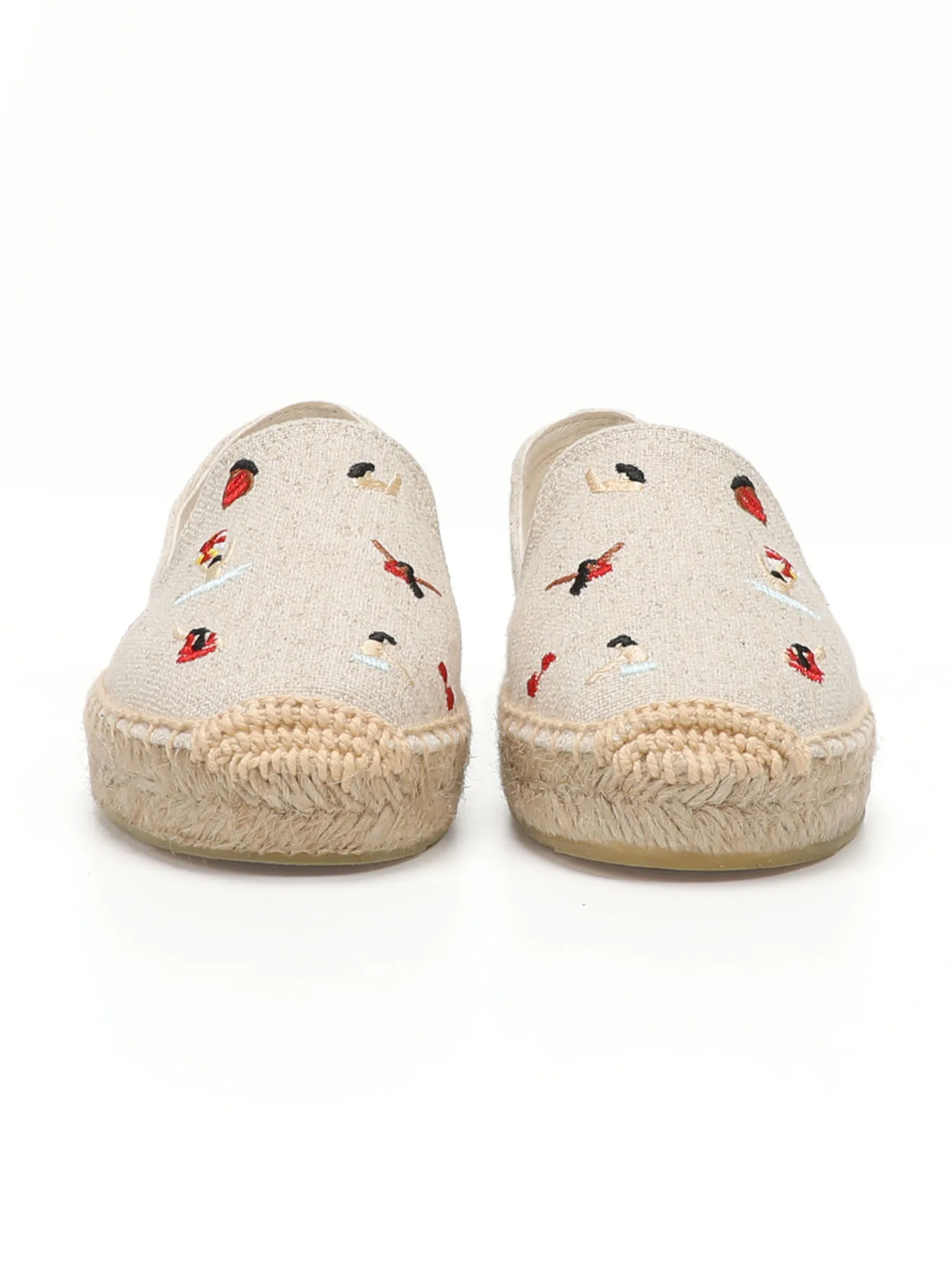 Women\'s Swimmer Espadrilles with Hemp Material and Flat Platform for Casual Wear