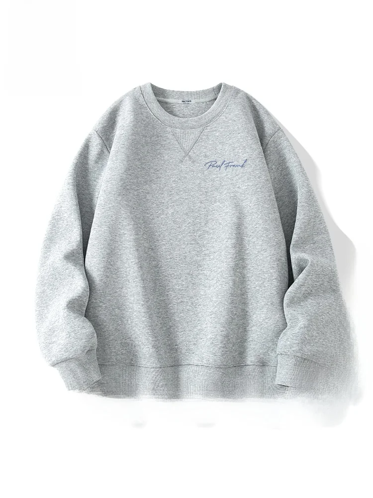 

Couple Hoodie Spring Autumn ex Simple Design Long Sve round Ne Printed Comfortable Cotton Polyester Blend