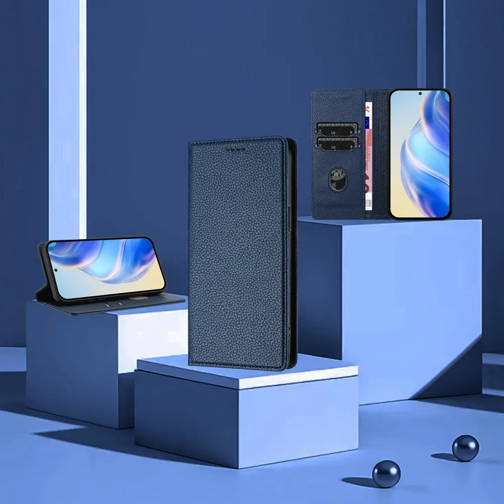 

Кожаный флип-чехол с защитой от кражи для VIVO X200S X200 Pro Mini 5G 2025, роскошный чехол с магнитной книгой, чехол для телефона Vivo X100 X 200