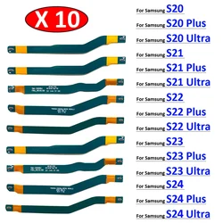 10Pcs, Signal Antenna Main Board Connector LCD Motherboard Flex Cable For Samsung  S20 S21 S22 S23 S24 Plus Ultra Fe 4G 5G