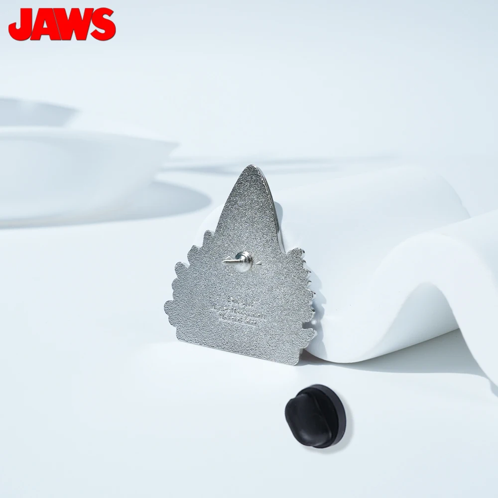 1PC JAWS Officially Licensed Zinc Alloy Enamel Pin Shark Design Novelty Jewelry Jacket Lapel Pin Anime Backpack Collectible view 6