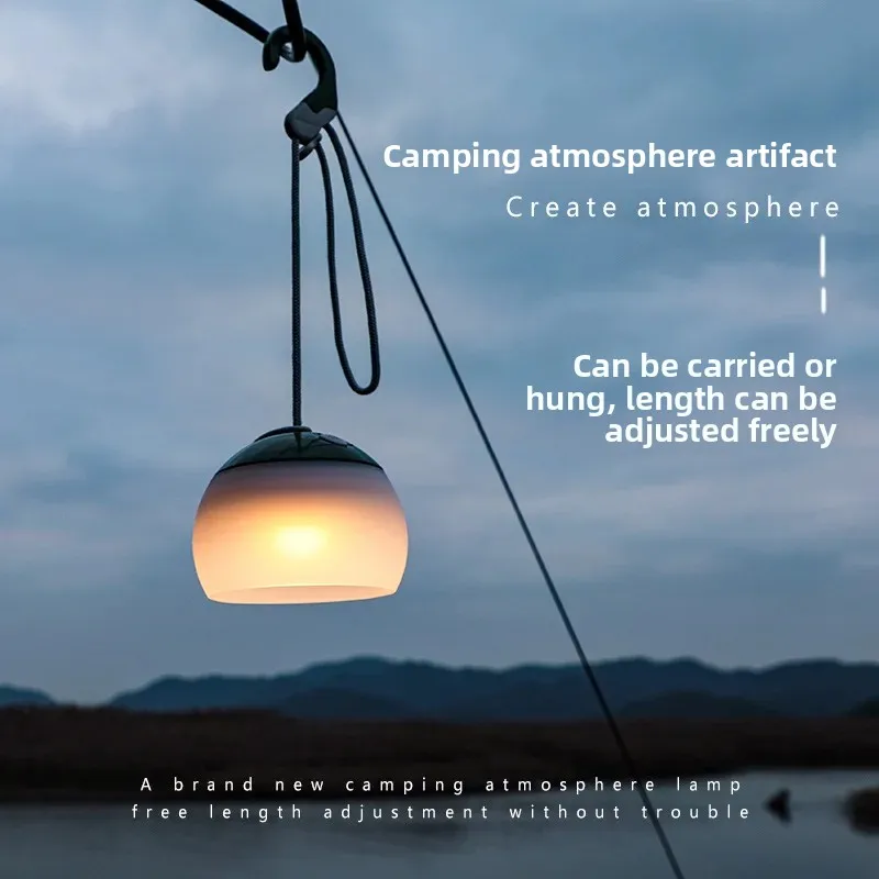 

Outdoor camping lights LED charging lights chandeliers portable emergency camping lights Tent Hanging Light Portable Emergency