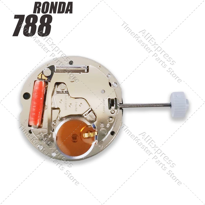 Ronda 788 Movimiento de cuarzo Suizo 3 manecillas Fecha Fase lunar 20 mm Batería No. 362 Piezas de repuesto y reparación de relojes