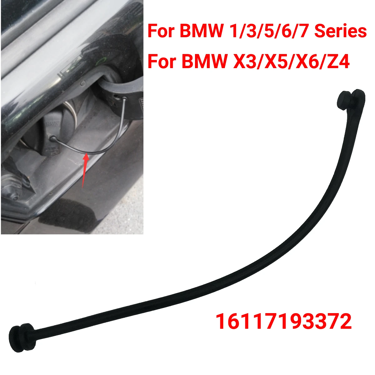 Tapa de depósito de combustible, Cable de gasolina y diésel para BMW E87, E88, E46, E90, E91, E92, E93, E39, E60, E63, E64, E65, E66, X3, X5,