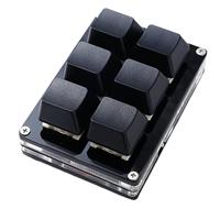 RGB 6Keys USB Programming Macro Custom Keyboard Copy Paste Mini Button For Photoshop Gaming Keypad Mechanical Macropad