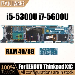 For LENOVO ThinkPad X1 Carbon 3rd Gen Notebook Mainboard 13268-1 i5-5300U i7-5600U RAM 4G 8G 00HT359 00HT361 Laptop Motherboard