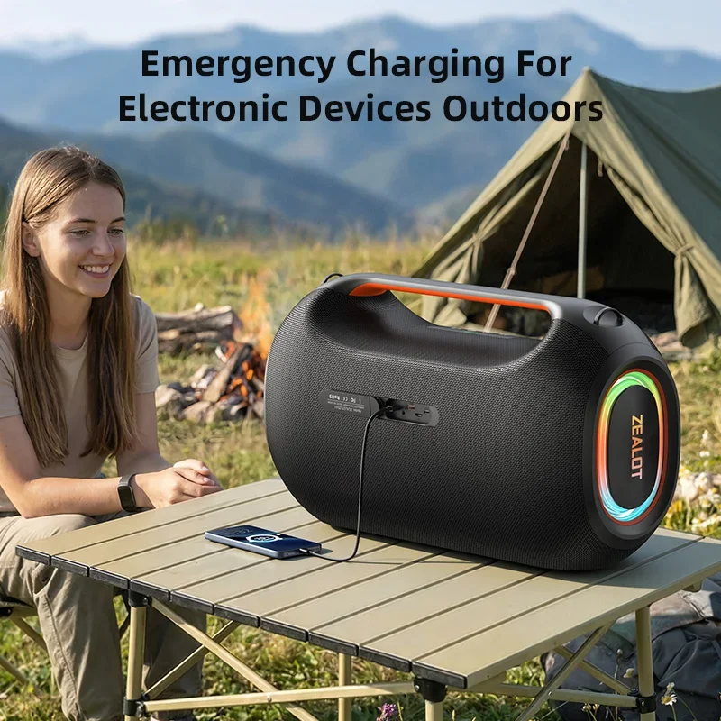 ZEALOT-ZE41 250W Big Power Wireless TWS Subwoofer Bluetooth