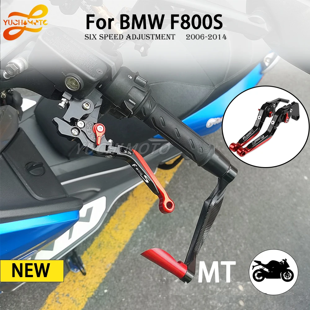 For BMW F800S F800 S 2006-2014 Motorcycle Adjustable Short Brake Clutch Levers Accessories Handlebar Grips Grips Ends CNC