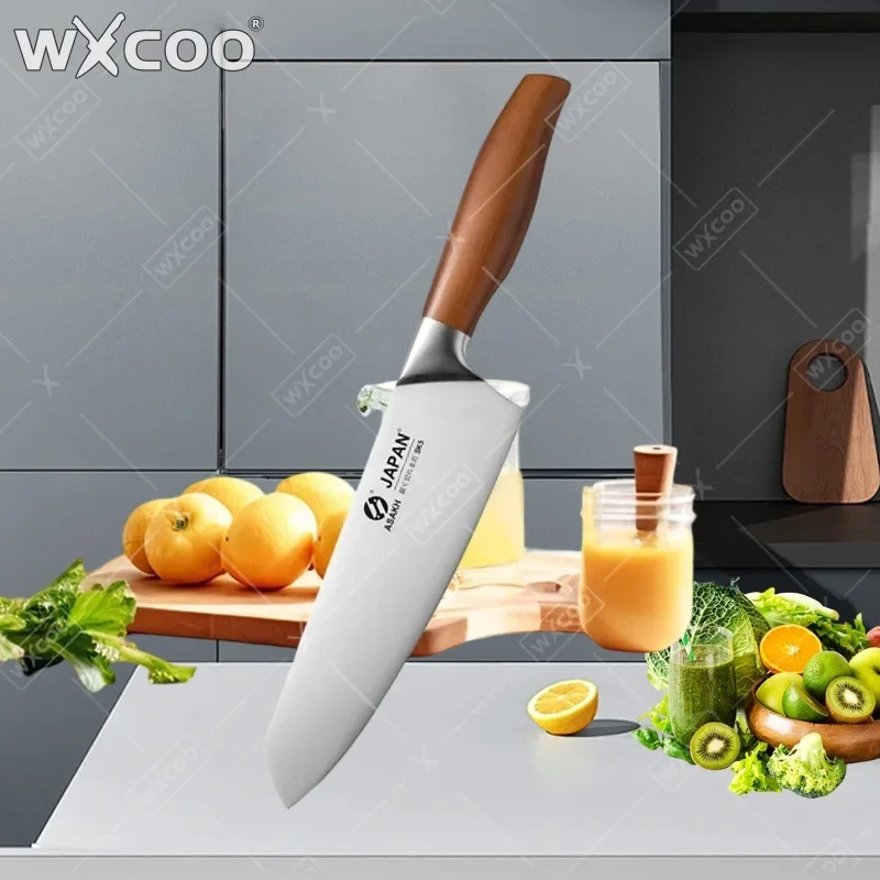 

WXCOO 1PCS Kitchen Chef Knife with Box Meat Cleaver Killing Fish Knife for Cooking BBQ Steak Fruit Slicing Bone Cutter