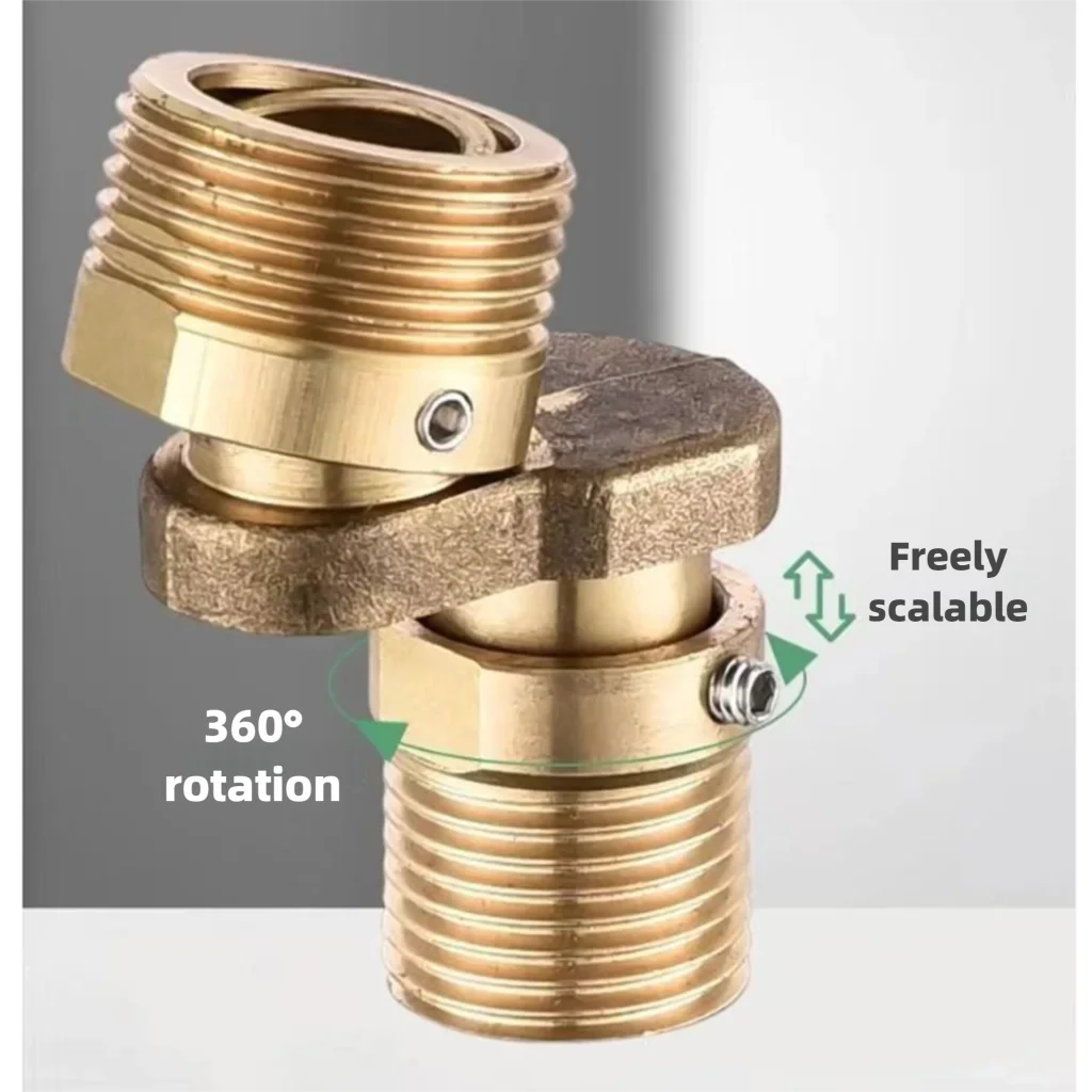 Stainless Steel Angled Curved Foot Angle Adjustment 360° Rotatable Eccentric Screw Corner Wall Mounted Shower Faucet Adapter