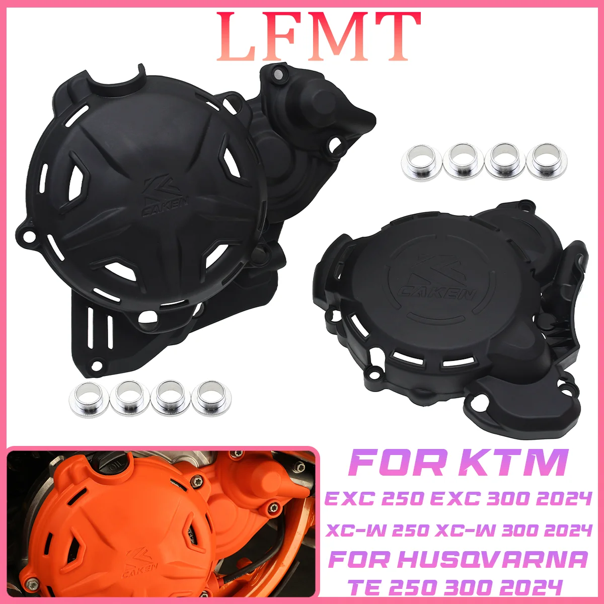 

2024 NEW For KTM EXC EXC300 EXC250 XCW XC-W 300 TPI Clutch Protector Ignition Guard Cover For Husqvarna TE250 TE300 PRO 2T Part