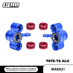 GPM 7075 Alloy Front Steering Block Larger Bearings For ARRMA Kraton 6S Outcast