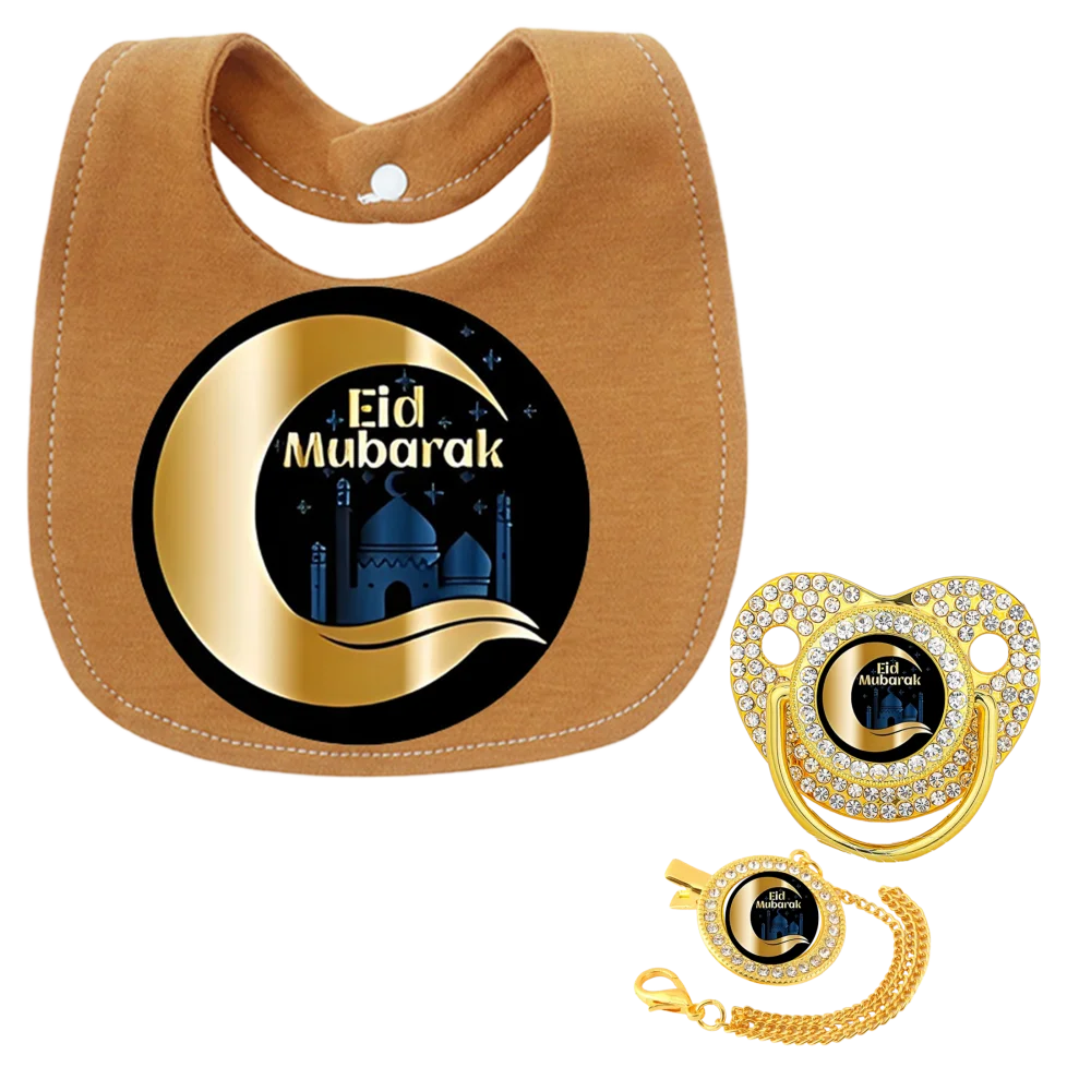 

Мусульманский держатель для соски и соски для кормления ребенка, коричневый детский нагрудник, гель для прорезывания зубов, держатель для соски, уникальный дизайн соски без BPA