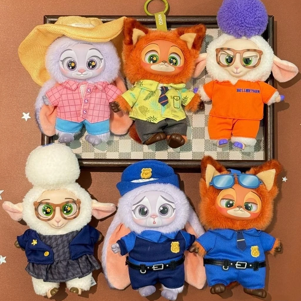 

Disney Zootopia Blind Box — виниловая кукла Nick & Judy, милый кулон на рюкзак, детская игрушка-сюрприз на день рождения, загадочный подарок для фанатов