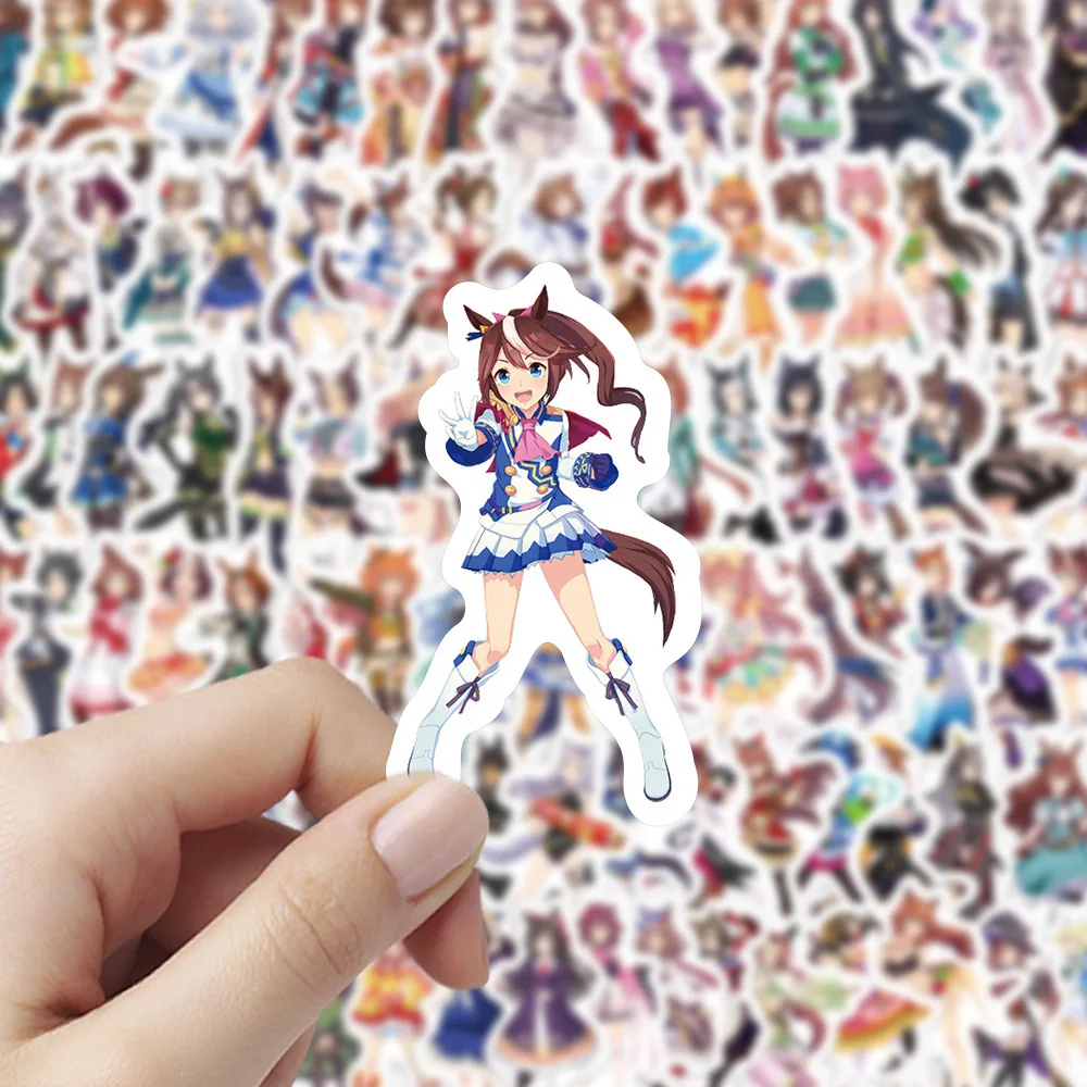 10/50/100 قطعة Umamusume ملصقات ديربي جميلة Kawaii أسبوع خاص الكتابة على الجدران أنيمي ميمي الشارات الاطفال اللعب الثلاجة المحمول الغيتار الدراجة #3