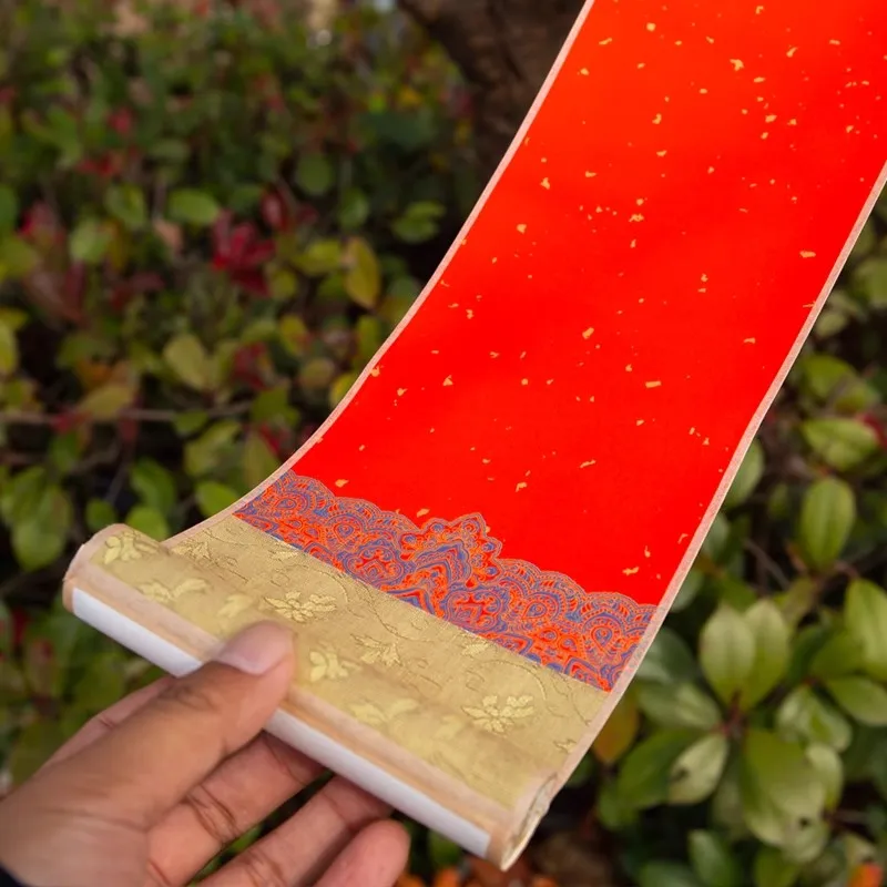 Scroll Paper Chinese Blank Wall Hanging Scrolls Calligraphy Painting Xuan Writing Rice Roll Supplies 12x46 cm