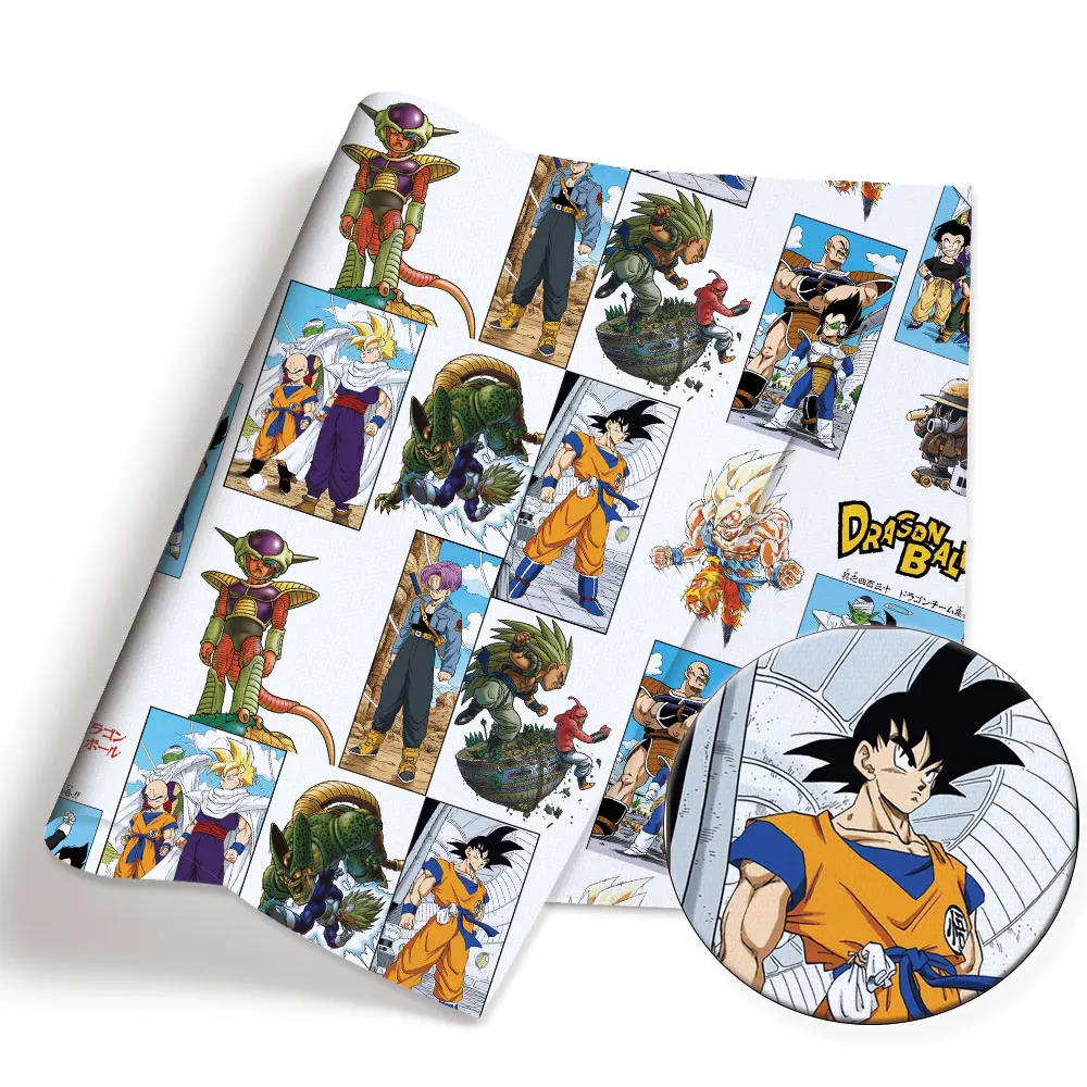 dragon ball Anime peripherals Fabric 140*50cm DIY Sewing Patchwork Quilting Baby Dress Printed Fabric Fabric Sewing view 2