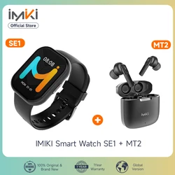 IMIKI-reloj inteligente SE1, dispositivo deportivo con pantalla TFT de 2,02 pulgadas, BT, llamadas, IP67, resistente al agua, 1000nits, batería de 15 días de duración, más de 100 modos deportivos