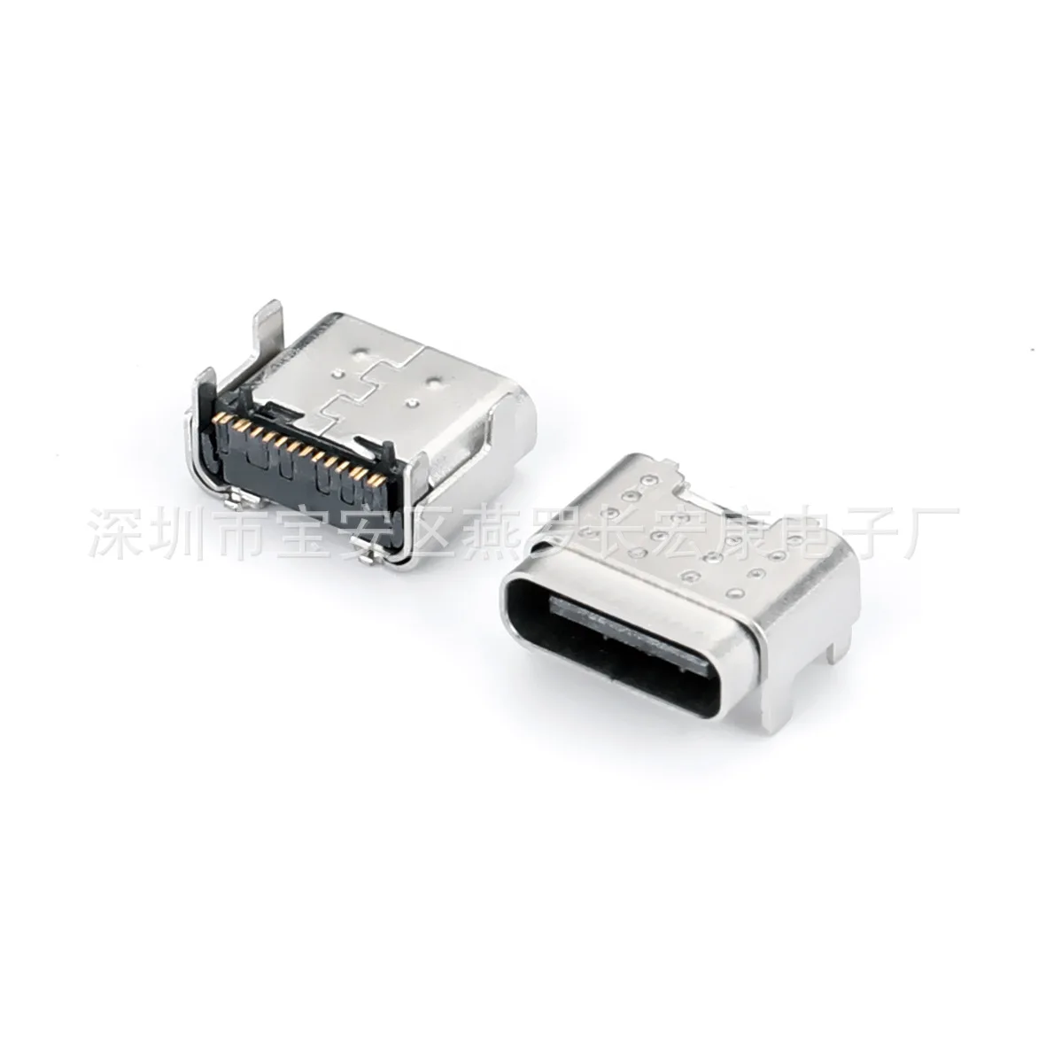 

Разъем TYPE-C 16P (гнездо), однорядный SMT с колонкой, точечная сварка, двойной корпус, четырехконтактная плата-адаптер.