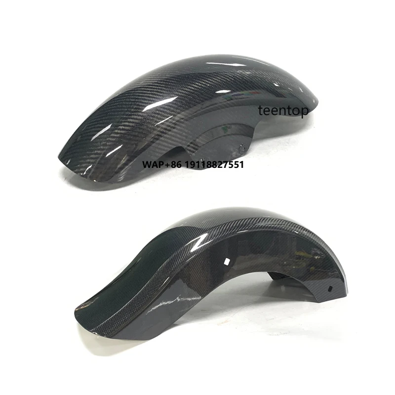 

Motor Bike fory Davidson Touring Models Rear Fender Real Carbon Fiber Front Mudguard for 2009-2023