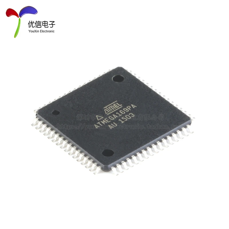 Free shipping    ATMEGA169PA-AU  8 AVR TQFP-64     10PCS