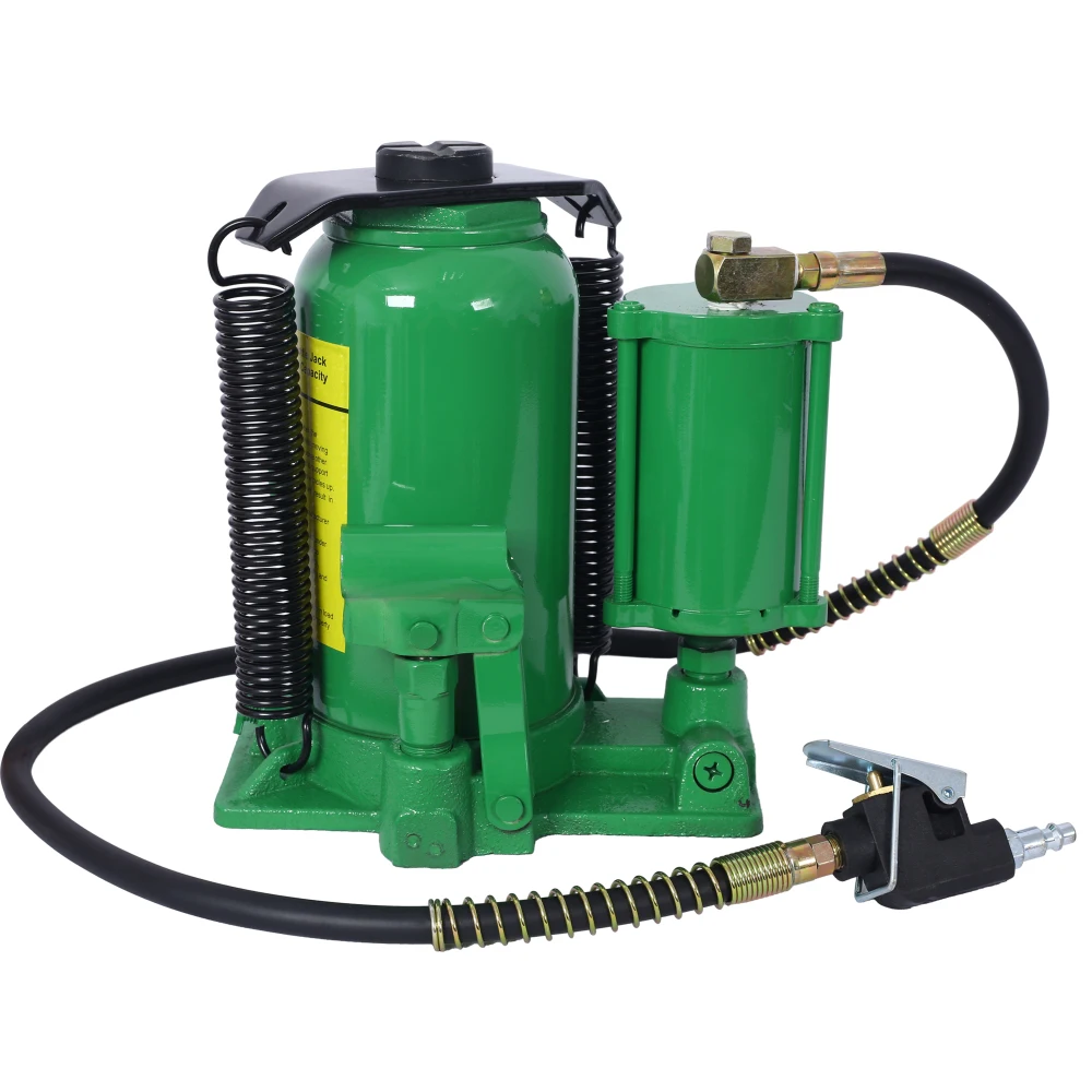 Air Hydraulic Bottle Jack, 20 Ton/44029 LBS All Welded Bottle Jack, 10.2-19.7 inch Lifting Range, Manual Handle and Air Pump