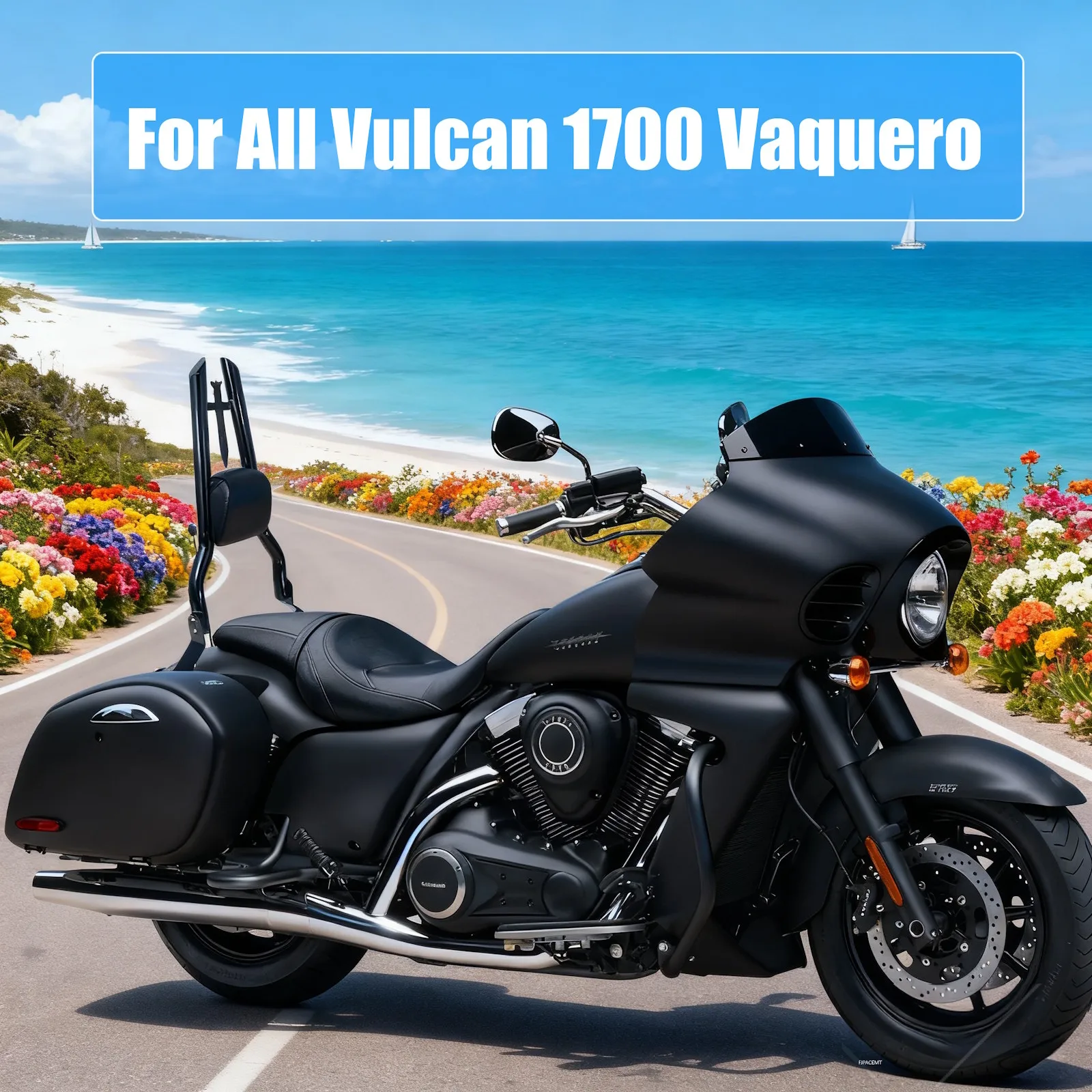 Detachable Motorcycle Backrest Passenger Sissy Bar & Luggage Rack For Kawasaki Vulcan VN 1700 Vaquero VN1700 Models 2011-2025
