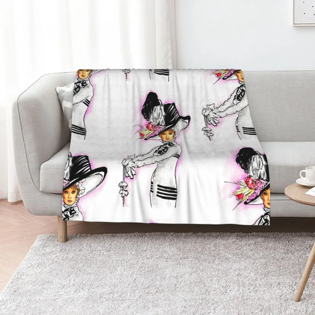 Audrey Hepburn Throw Blanket Sofa Quilt Luxury Throw Polar Beach Winter beds Bed covers Blankets