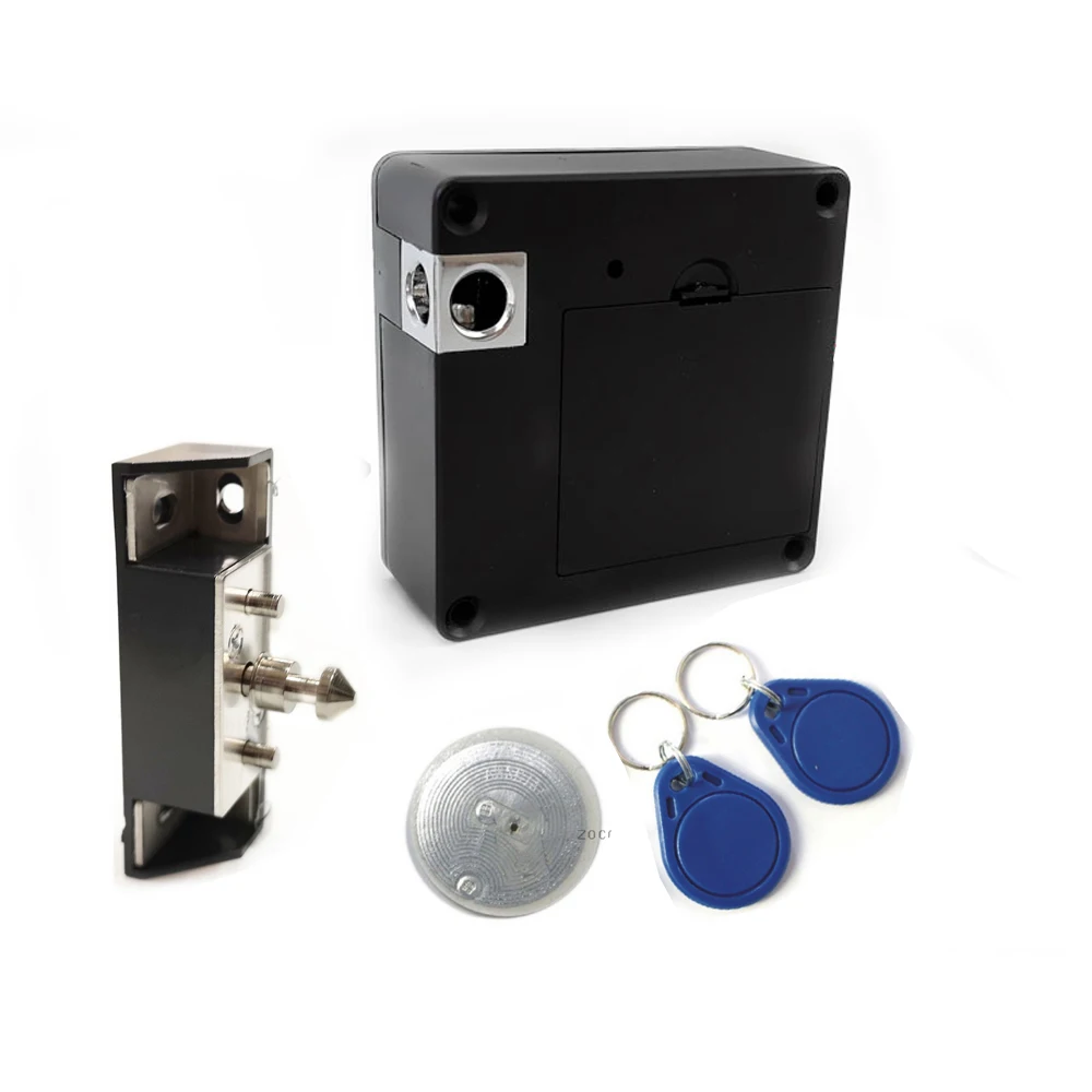 RFID NFC Keyless Hidden Locker Cabinet Lock Private card Lock Castle Black Electronic Invisible Digital Cabinet Door Lock