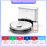 ILIFE A30 PRO 5000Pa Suction, Robot Vacuum and Mop Combo, Self emptying, 60 day capacity,  App/remote , 180 minute running time
