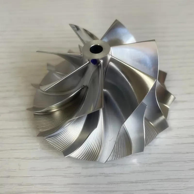 B58 inverse 58.00/76.13mm 7 + 7 lames Style LEP haute Performance Turbo fraisage/aluminium 2618/roue de compresseur à billettes