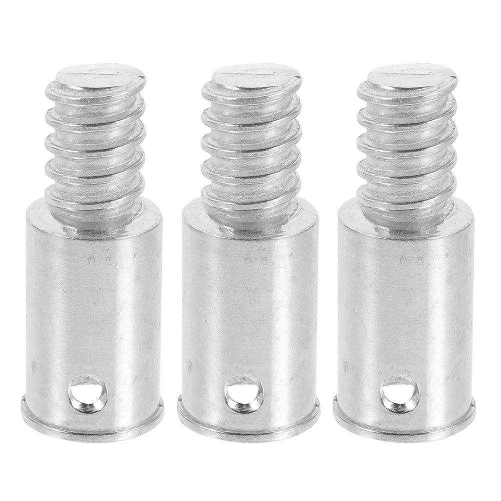 3Pcs Premium Metal Threaded Connector Tips for Broom Pole Mop Handle Telescopic Extension Rods Household Commercial Use