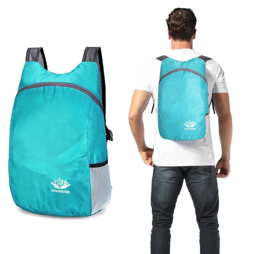 Mochila de bolsillo de nailon para hombre y mujer, bolsa de supervivencia para acampar, impermeable, ligera, transpirable, para escalada y Trekking