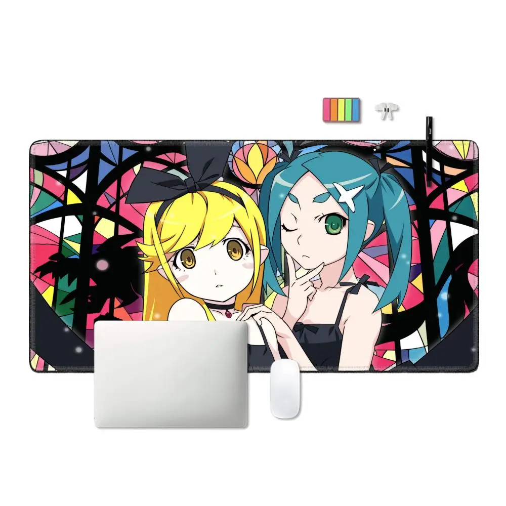 HD-F FCNB M Monogatari Yotsugi Ononoki Mousepad With Pad gaming accessories Prime Gaming XXL Keyboard Pad Stitch Padding Mat