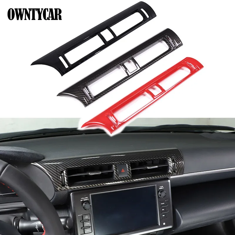 

Real Carbon Fiber For Toyota 86/Subaru BRZ 2022+Car Central Control Air Conditioning Air Outlet Frame Decorative Car Accessories
