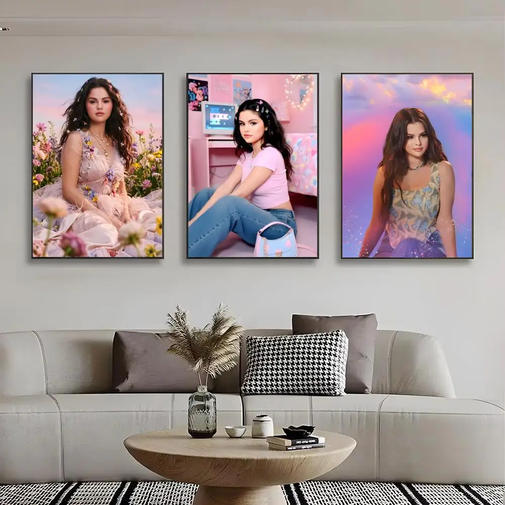 celebrity S-Selena Gomez Poster Wall art print art suitable for living room bedroom bar parlor home decor gift