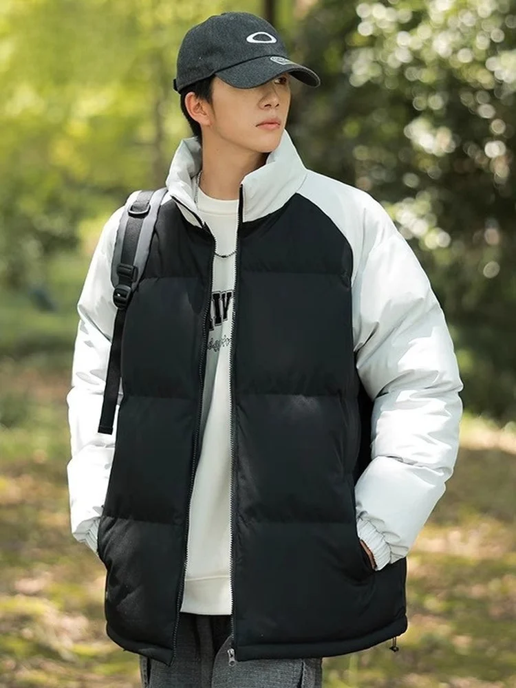 

TUCANO зимнее теплый хлебный джет, мужское свободное хлопковое пальто с цветочным воротником, молодежное модное повседневное длинное свековое полиэстеровое пальто...