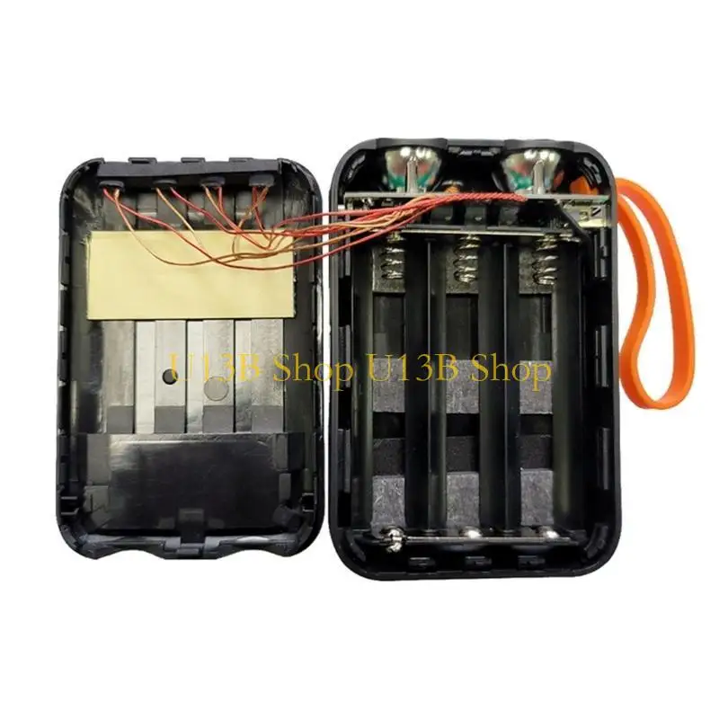 

U13B Battery Storage Box for 3x18650 Batteries Holder DIY Plastic Box 2USB Input