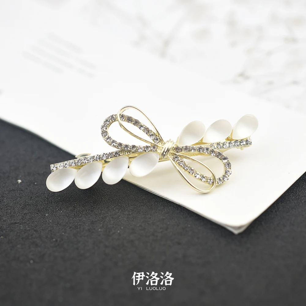 

Women Headwear Small Size Bow Hair Clip Vintage Hair Barrette Rhinestone Hair Accessories For Women